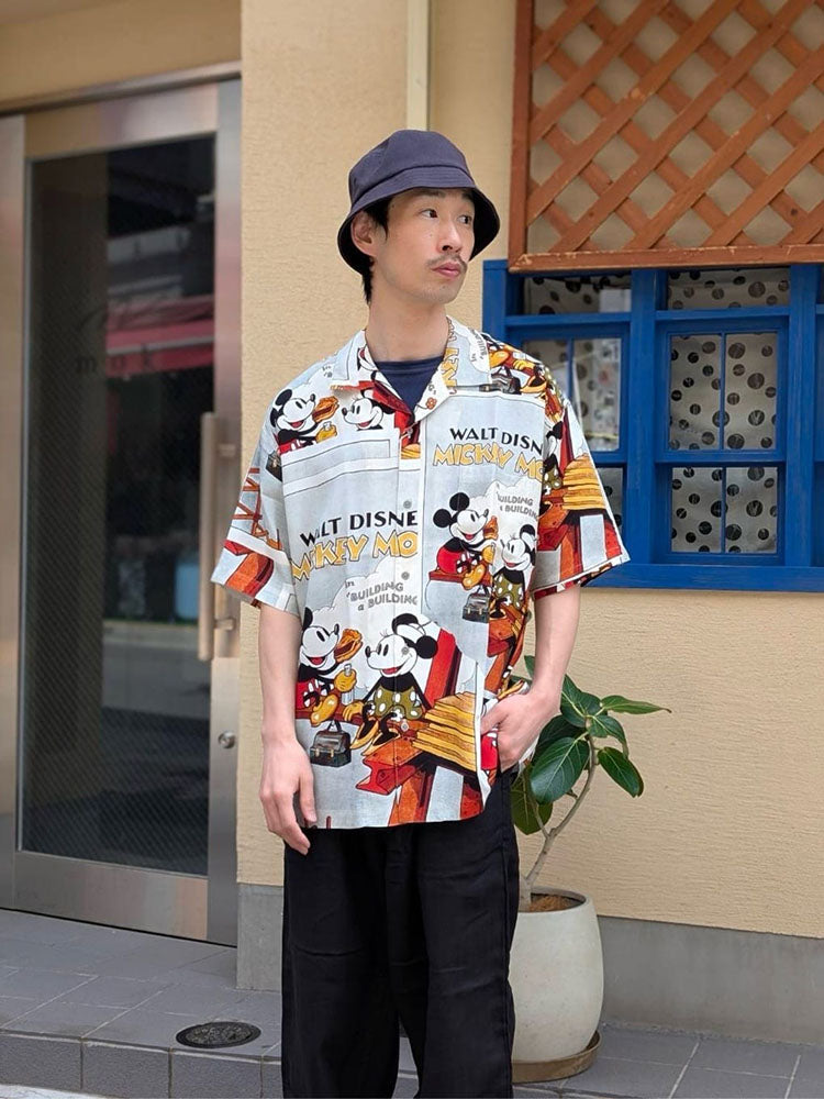 Porter Classic - DISNEY VC/PC ALOHA COLLECTION - ALOHA SHIRT - MICKEY & MINNIE - DP-024-3964
