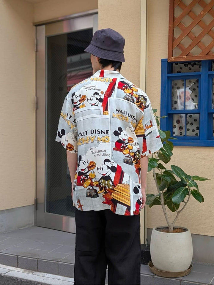 Porter Classic - DISNEY VC/PC ALOHA COLLECTION - ALOHA SHIRT - MICKEY & MINNIE - DP-024-3964