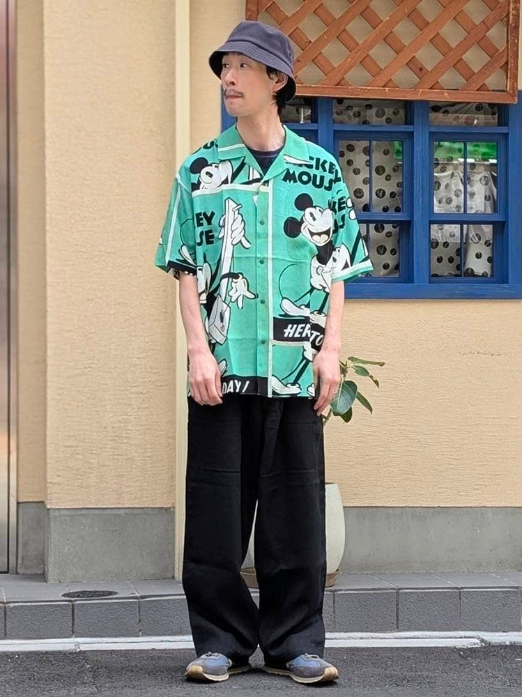 Porter Classic - DISNEY VC/PC ALOHA COLLECTION - ALOHA SHIRT - MICKEY & GUITAR - DP-024-3965