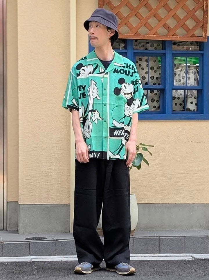 Porter Classic - DISNEY VC/PC ALOHA COLLECTION - ALOHA SHIRT - MICKEY & GUITAR - DP-024-3965