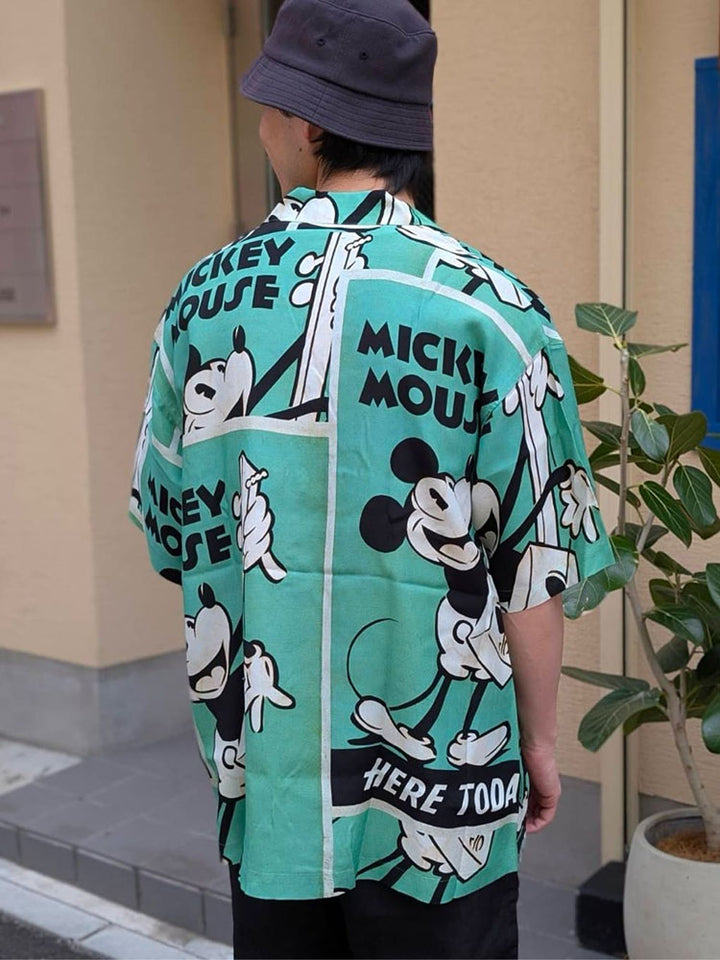 Porter Classic - DISNEY VC/PC ALOHA COLLECTION - ALOHA SHIRT - MICKEY & GUITAR - DP-024-3965