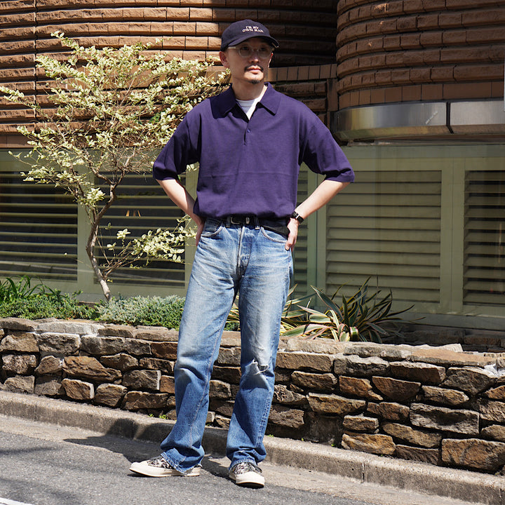 KAPTAIN SUNSHINE - Cotton Knit Poloshirt - KS25SKN06