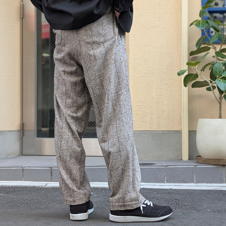 FRANK LEDER - DEAD STOCK LIMITED RARE VINTAGE FABRIC - 2 TUCK DRAWSTRING PANTS - FL-0713005