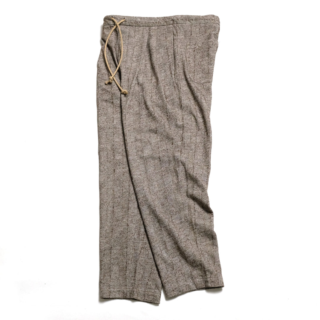 FRANK LEDER - DEAD STOCK LIMITED RARE VINTAGE FABRIC - 2 TUCK DRAWSTRING PANTS - FL-0713005