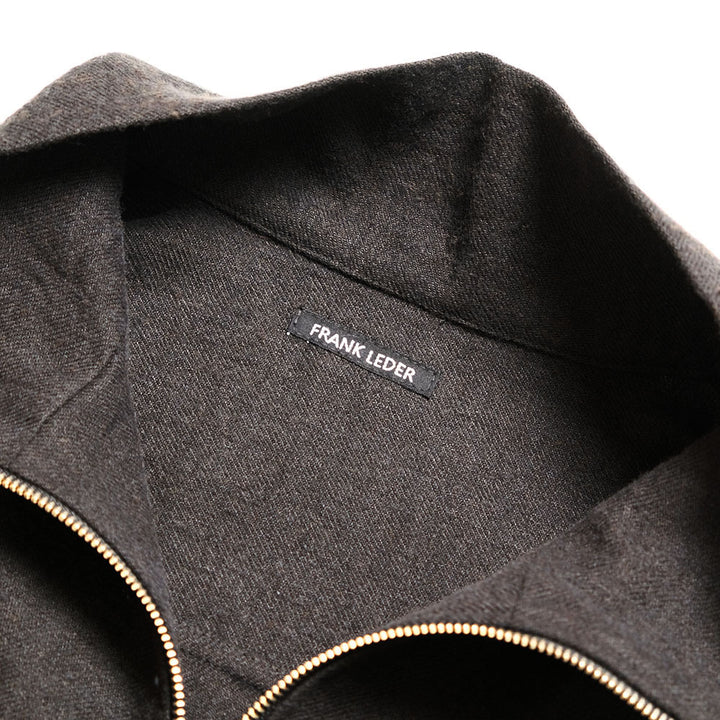 FRANK LEDER - WASHED WOOL ZIP UP SHIRT - FL-0717027