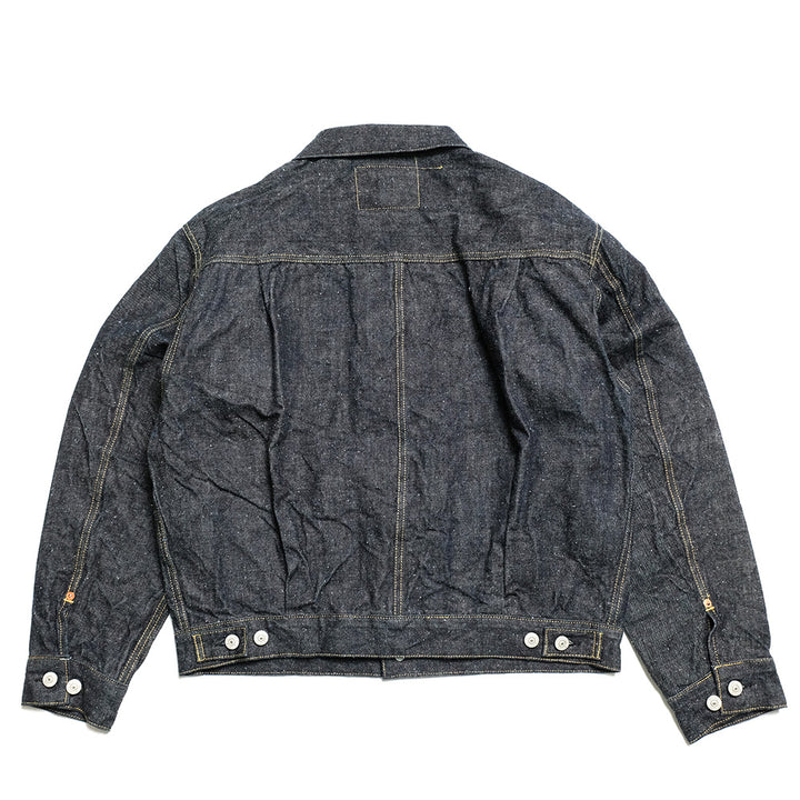 GOLD - RECYCLED WASTE SUVIN COTTON YARN 14oz. DENIM JACKET - GL15674A
