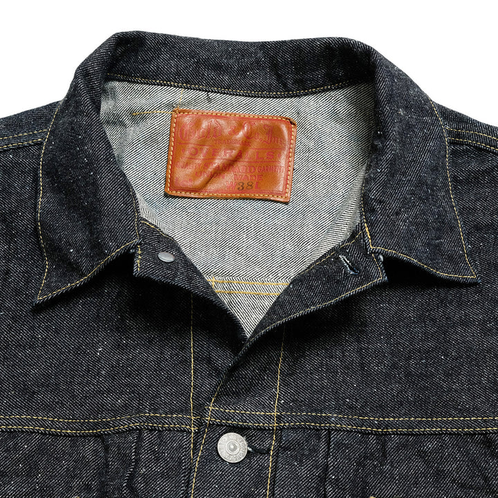 GOLD - RECYCLED WASTE SUVIN COTTON YARN 14oz. DENIM JACKET - GL15674A