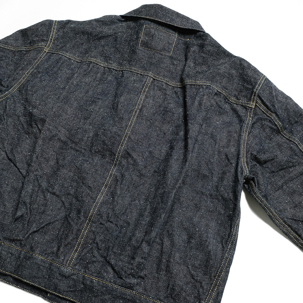 GOLD - RECYCLED WASTE SUVIN COTTON YARN 14oz. DENIM JACKET - GL15674A