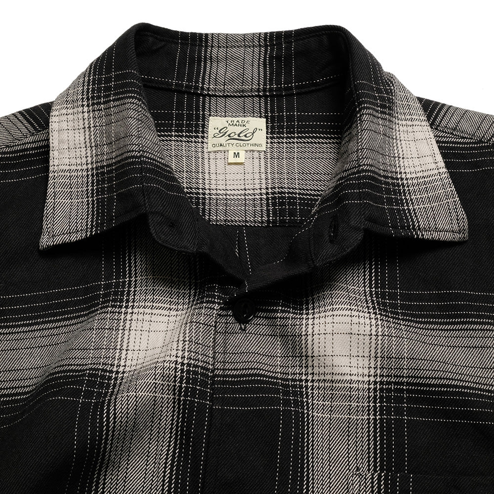 GOLD - SUVIN COTTON NEL CHECK REGULAR COLLAR SHIRT - GL29546