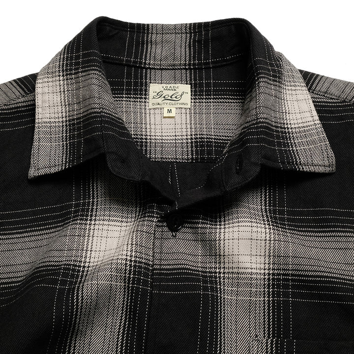 GOLD - SUVIN COTTON NEL CHECK REGULAR COLLAR SHIRT - GL29546