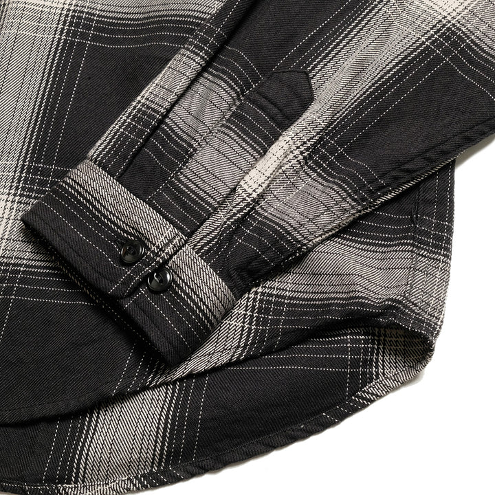 GOLD - SUVIN COTTON NEL CHECK REGULAR COLLAR SHIRT - GL29546