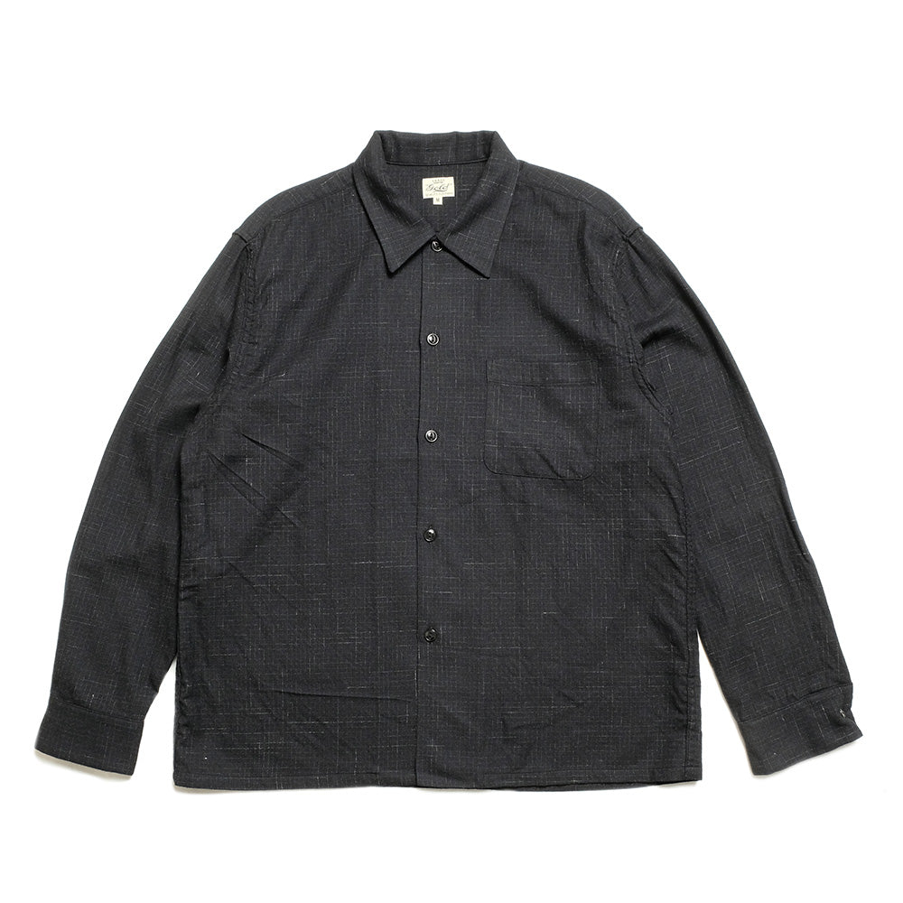 GOLD - Super 120's WOOL PLAID OPEN SHIRT - GL29548