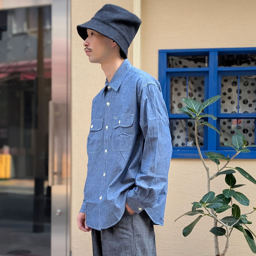 GOLD - CHAMBRAY WORK SHIRT - GL29756