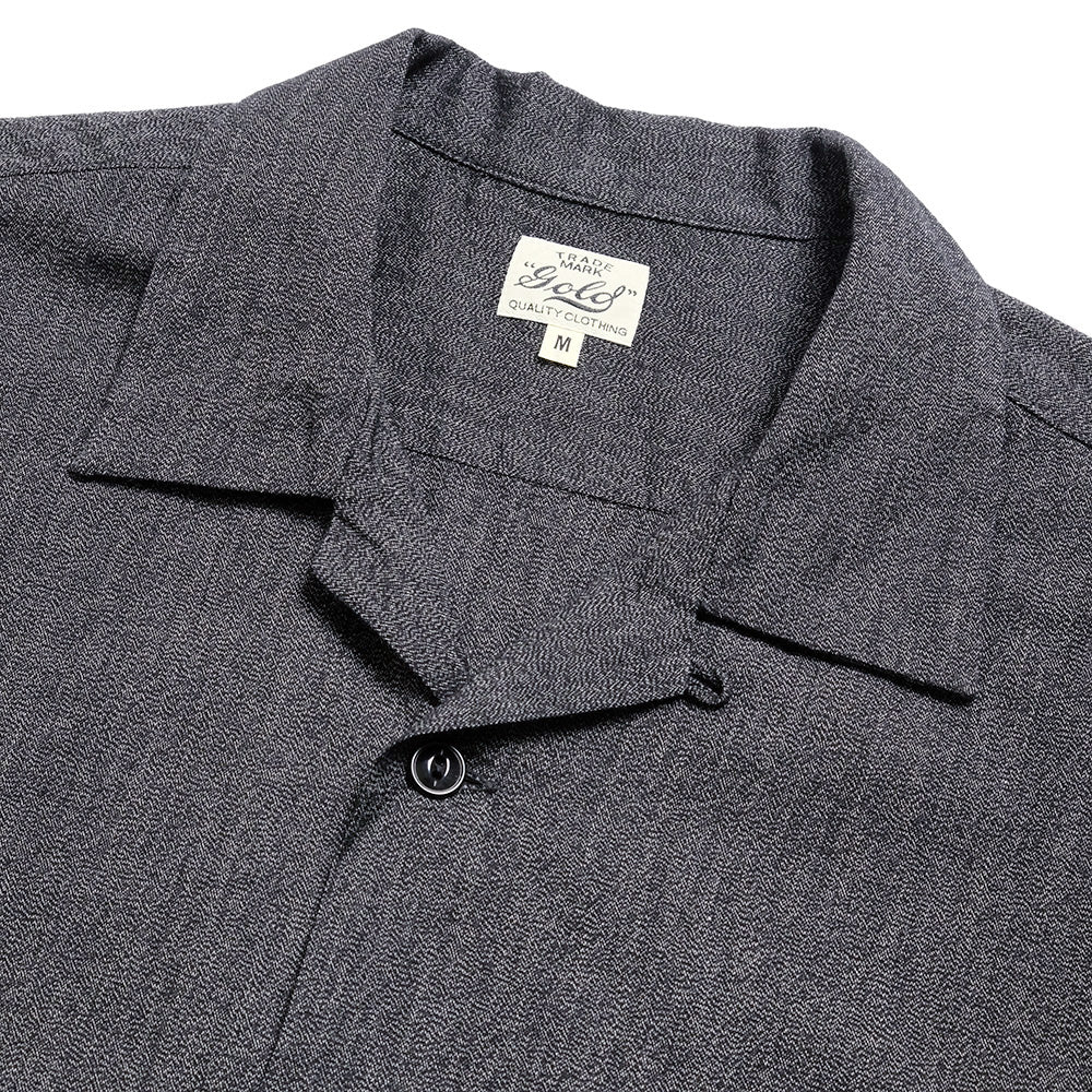 GOLD - COVERT CHAMBRAY S/S OPEN SHIRT - GL39192