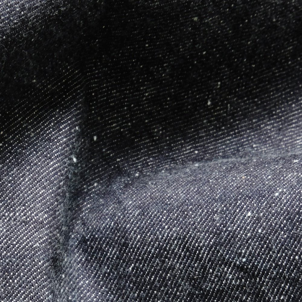 GOLD - RECYCLED WASTE SUVIN COTTON YARN 11.5oz. DENIM 5POCKET WIDE PANTS (ZIPPER FLY) - GL42505A