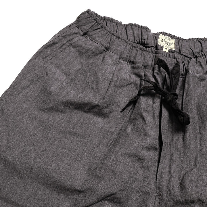 GOLD - LINEN × WOOL TROPICAL 1TUCK LOOSE-FITTING PANTS - GL42506-115