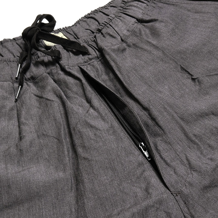 GOLD - LINEN × WOOL TROPICAL 1TUCK LOOSE-FITTING PANTS - GL42506-115