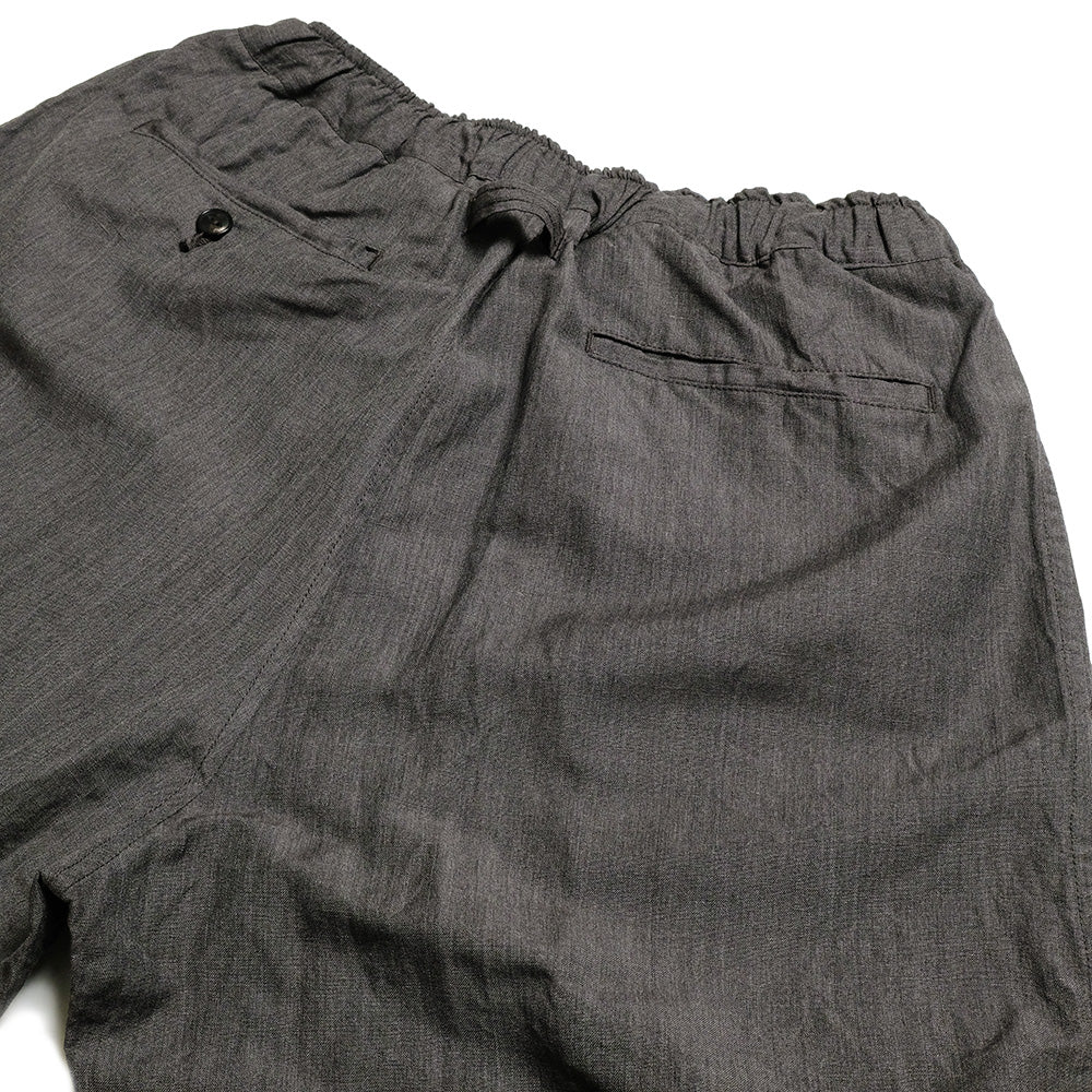 GOLD - LINEN × WOOL TROPICAL 1TUCK LOOSE-FITTING PANTS - GL42506-115