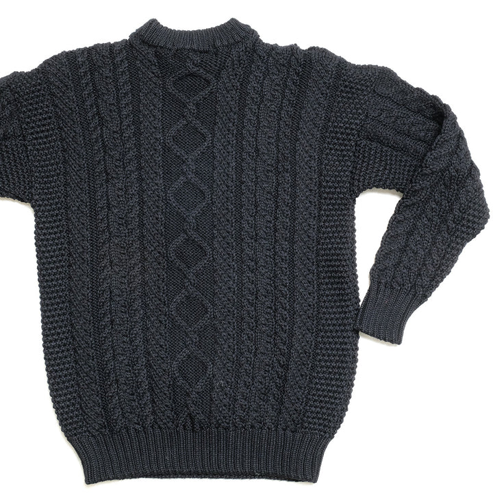 GUERNSEY WOOLLENS -  Aran Sweater - Crew Neck - GW23-AC