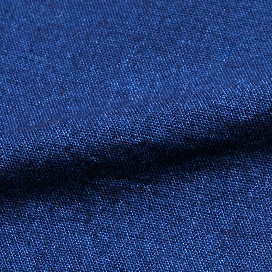 BURGUS PLUS - S/S Indigo × Indigo Chambray Work Shirt - HBP-300CHBS