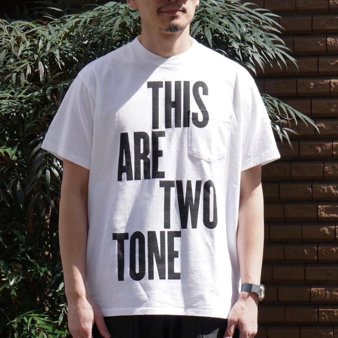 Engineered Garments - Printed Cross Crew Neck T-shirt - This Are - SW133-THI