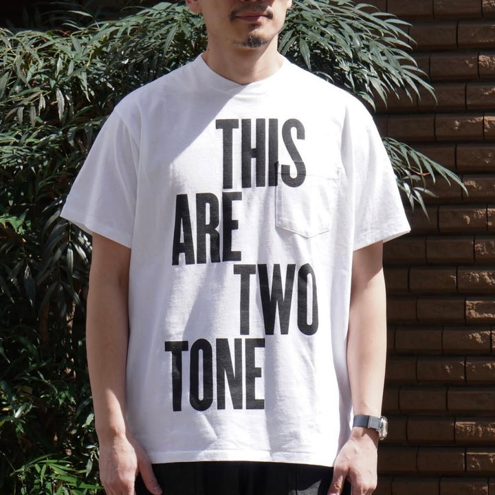 Engineered Garments - Printed Cross Crew Neck T-shirt - This Are - SW133-THI