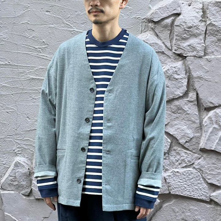 THE DAY - SOFT FLANNEL CARDIGAN - D23W-05001