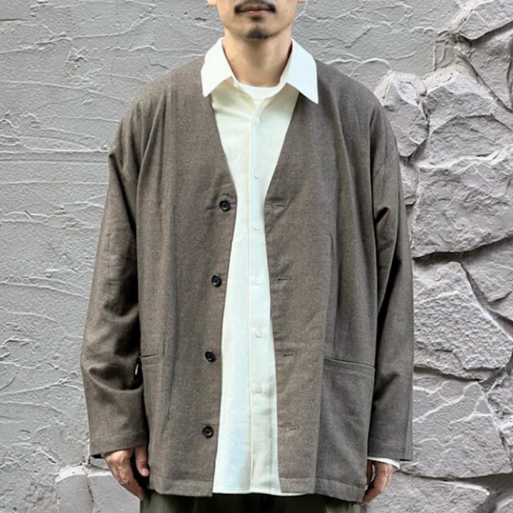 THE DAY - SOFT FLANNEL CARDIGAN - D23W-05001