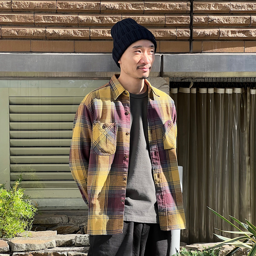 NOBLE MINE - Twill Check L/S Work Shirt - NM656-36