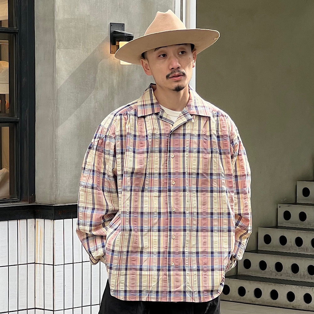 AïE  - Painter Shirt - Cotton Seersucker - Plaid - OT726