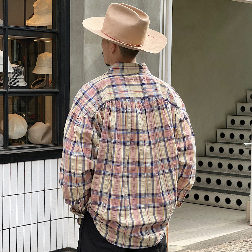 AïE  - Painter Shirt - Cotton Seersucker - Plaid - OT726