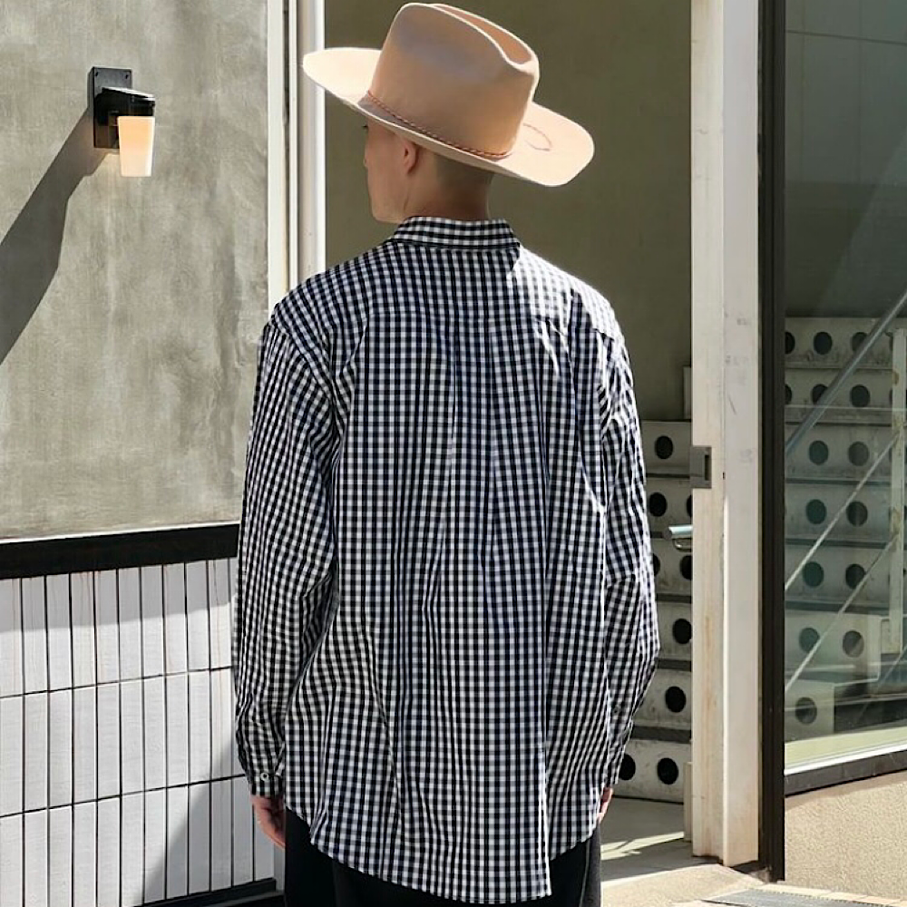 THE DAY - NEW GINGHAM STANDARD SHIRT - D24SS-01003
