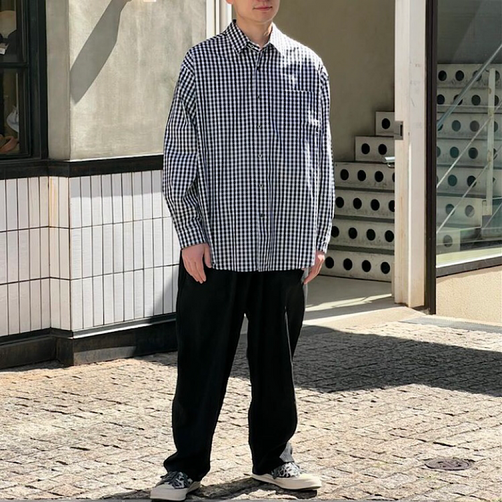 THE DAY - NEW GINGHAM STANDARD SHIRT - D24SS-01003