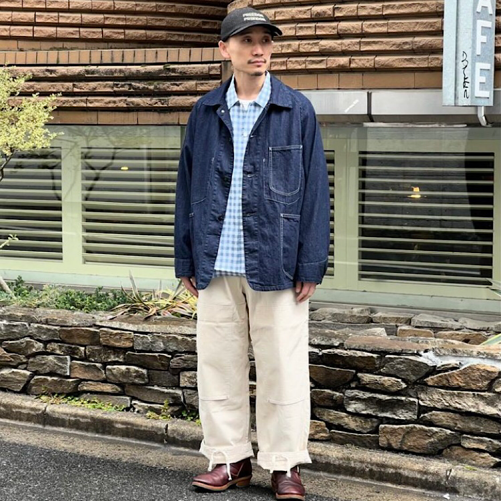 POST O'ALLS - NEUTRA 4 S/S - Linen Block Plaid - 3211BS-LBC
