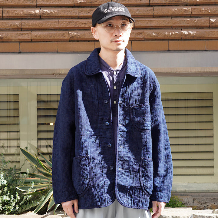 Porter Classic - NEW SASHIKO LIGHT FRENCH JACKET - WATCH CHAIN ITEM - PC-059-3180
