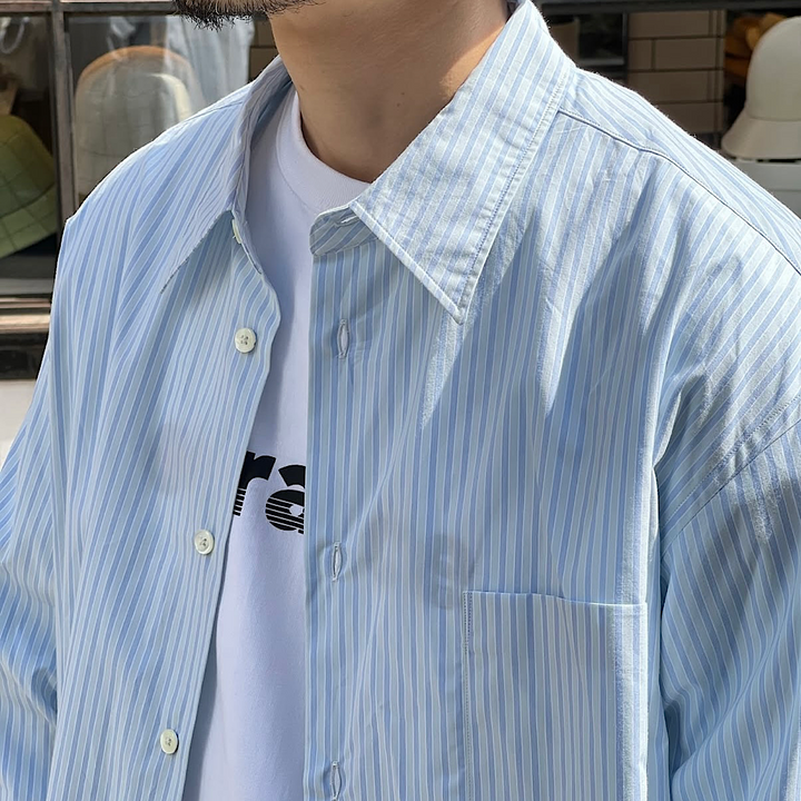 ORCIVAL - Typewriter Regular Collar Shirt - Stripe - OR-B0272TYS