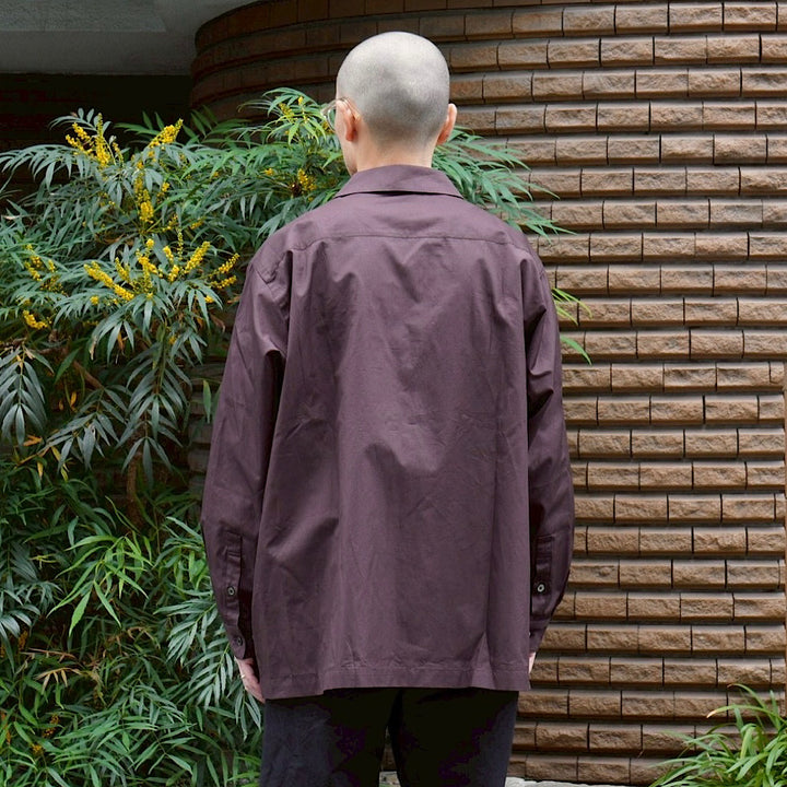 THE DAY - OPEN COLLAR SHIRT - D25WS-01001