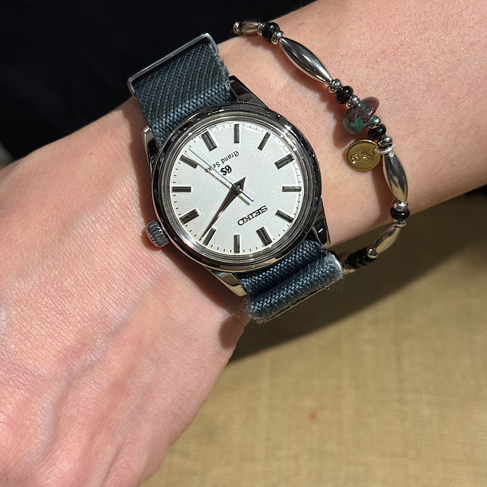 【SUN HOUSE 別注】SunKu - Pipe Beads Bracelet - Onyx - SKSH26-01-ONX