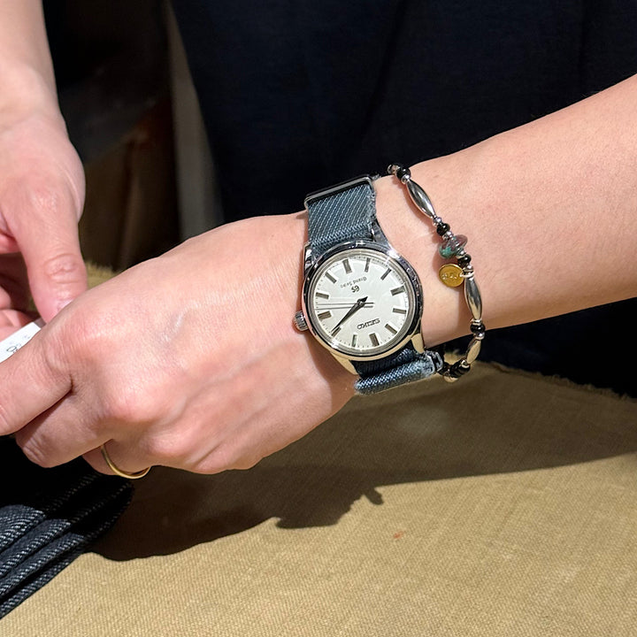 【SUN HOUSE 別注】SunKu - Pipe Beads Bracelet - Onyx - SKSH26-01-ONX