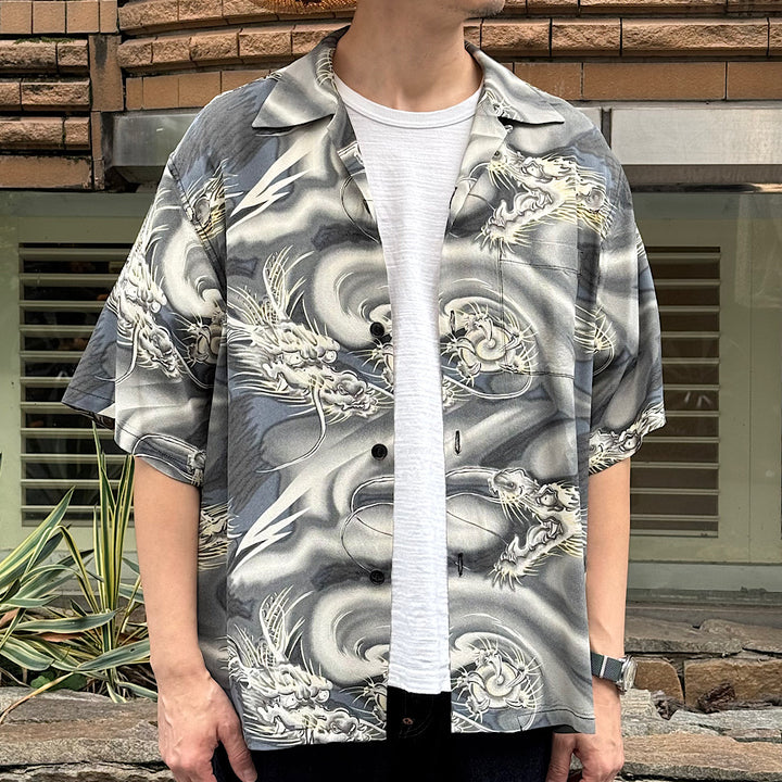 GOLD - ALOHA SHIRT “DRAGON” - GL39653