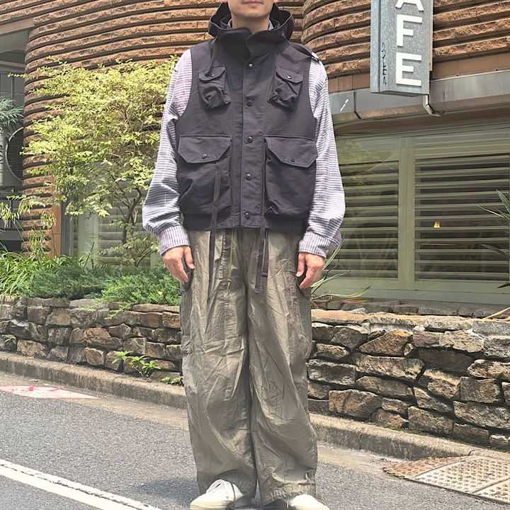 Engineered Garments - Field Vest - Cotton Double Cloth - TX158