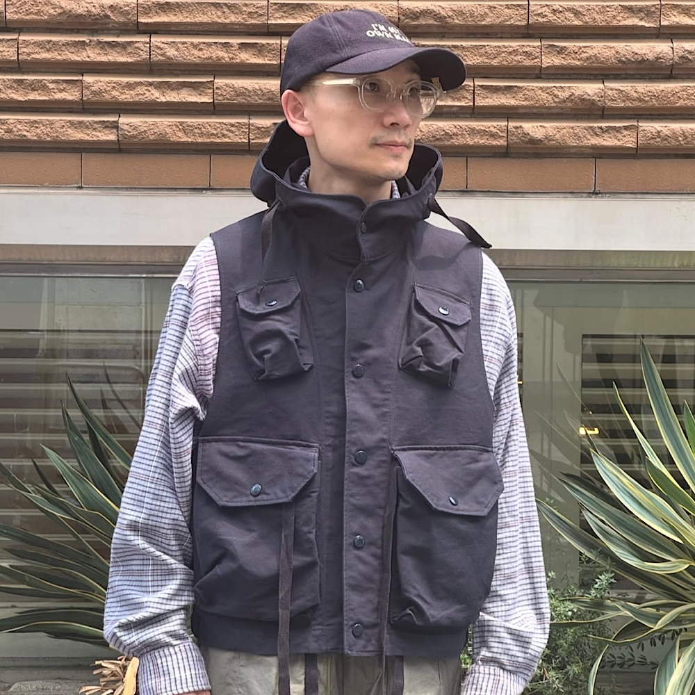 Engineered Garments - Field Vest - Cotton Double Cloth - TX158