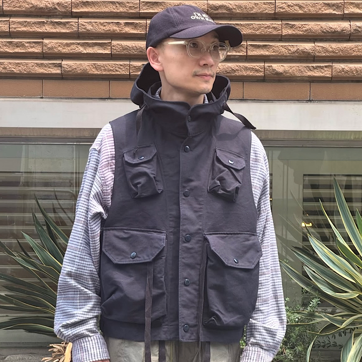 Engineered Garments - Field Vest - Cotton Double Cloth - TX158
