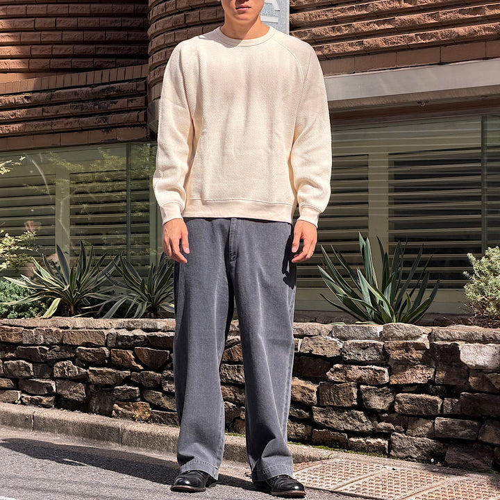 GOLD - HEAVY THERMAL RAGLAN CREW NECK SHIRT - GL69771