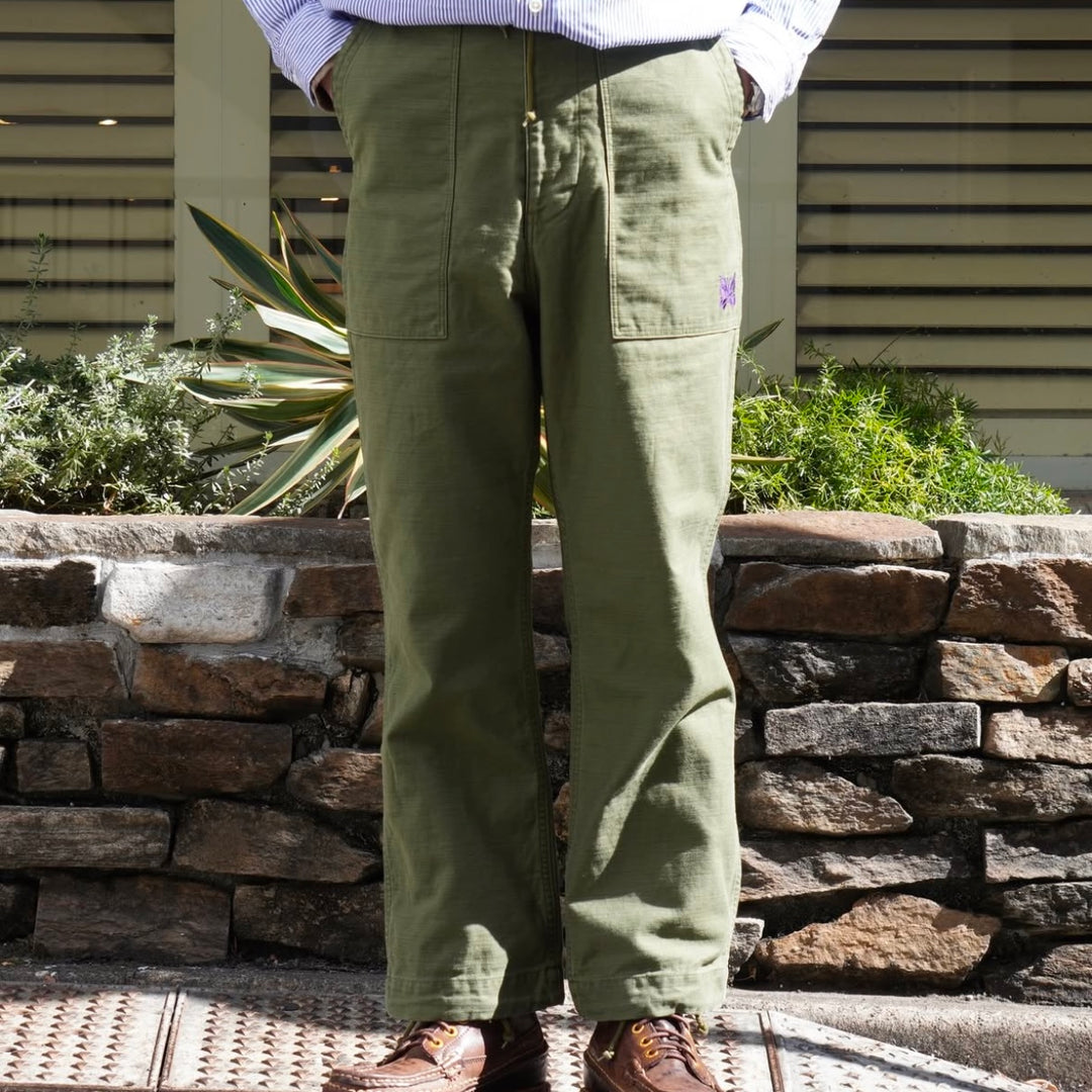 Needles - String Fatigue Pant - Back Sateen - QV147