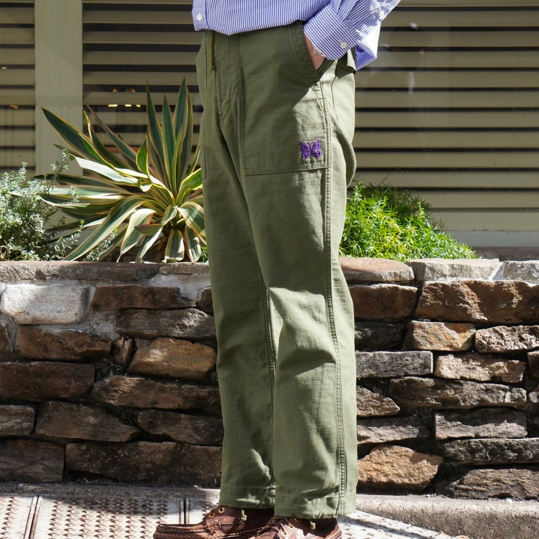 Needles - String Fatigue Pant - Back Sateen - QV147