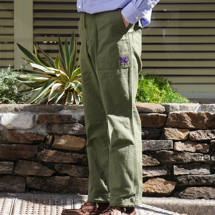 Needles - String Fatigue Pant - Back Sateen - QV147