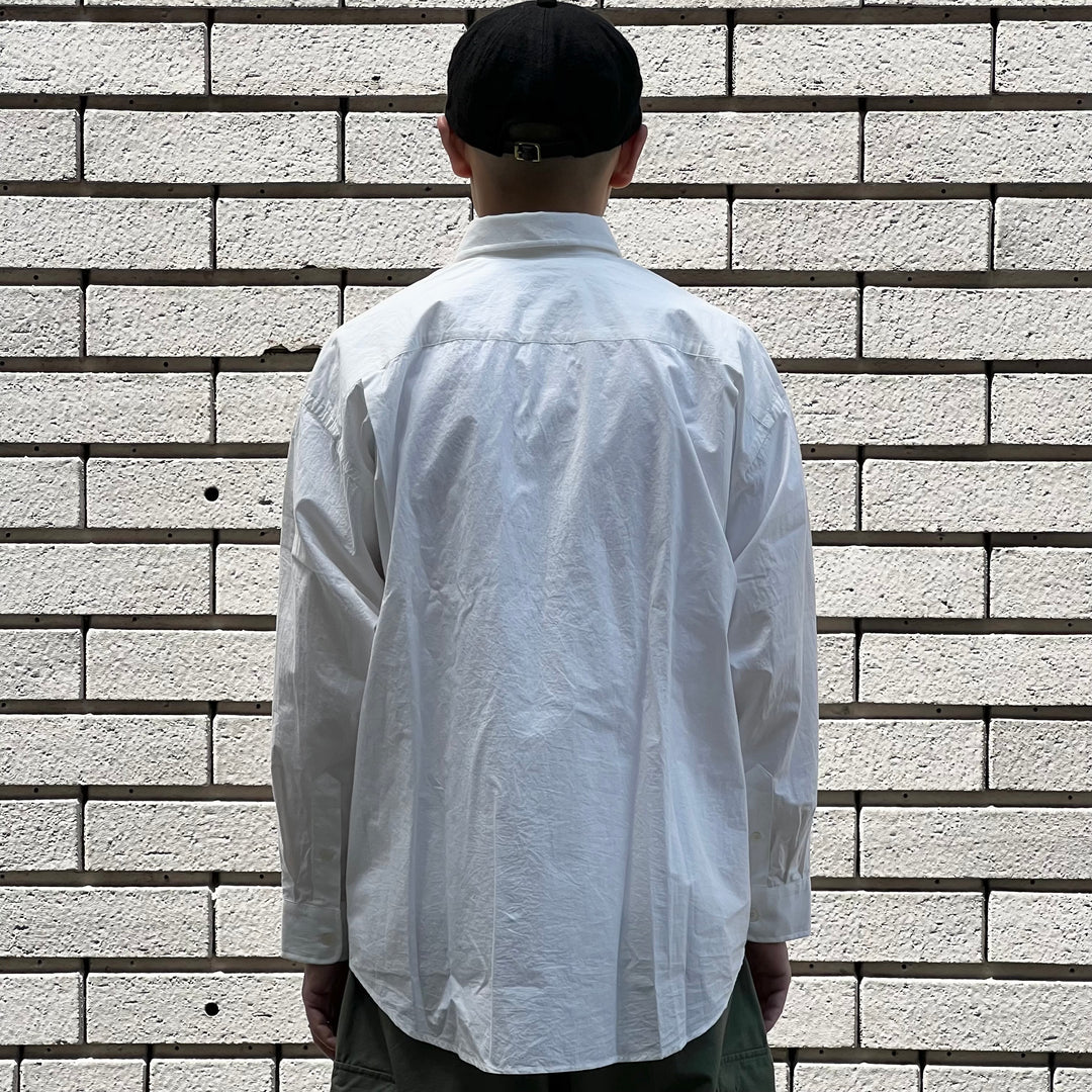 Gymphlex - B.D.Wide Shirt L/S - Typewriter Washer - GY-B0201TYO