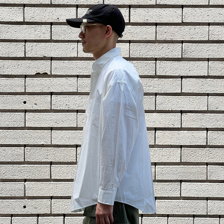 Gymphlex - B.D.Wide Shirt L/S - Typewriter Washer - GY-B0201TYO