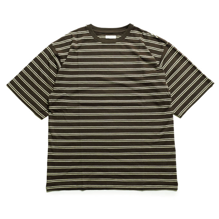 KAPTAIN SUNSHINE - Hard Twisted Stripe Jersey Half-sleeve Tee - KS26SCS08